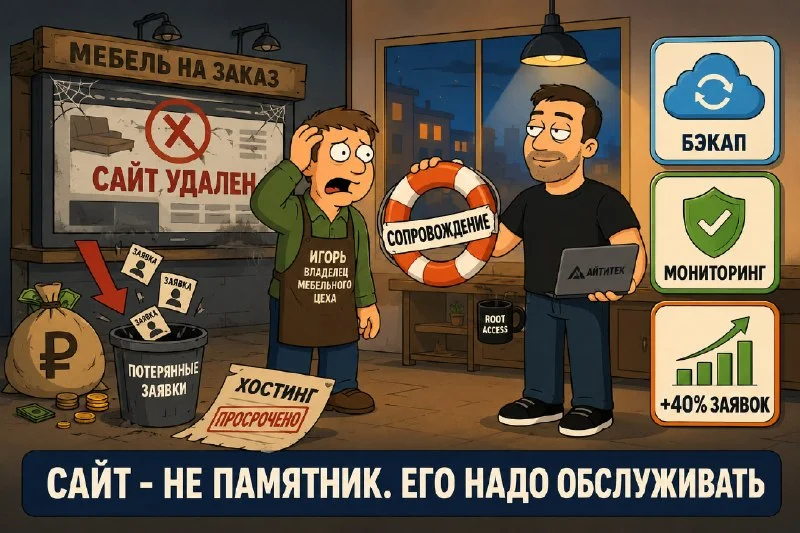 Как сайты умирают тихо, а потом всех накрывает.